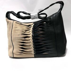 Patricia Nash Milo Twisted Braid Leather Shoulder Bag